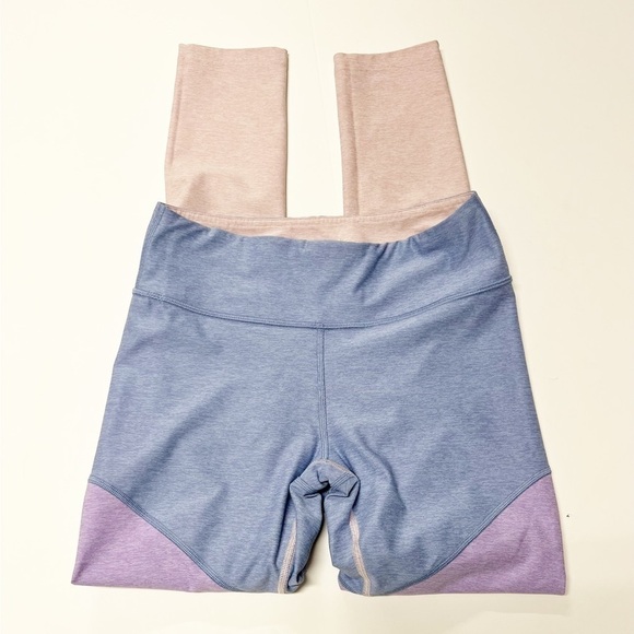 Outdoor Voices Springs 7/8 Lilac Lavender Dahlia Color Block Leggings Sz S - Picture 2 of 6